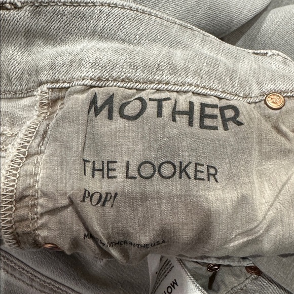 MOTHER the looker pop! Driftwood jeans size 26 skinny jeans w stretch - Picture 3 of 11